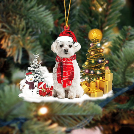 Maltese best sale christmas ornament