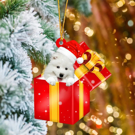 Samoyed shop christmas ornament