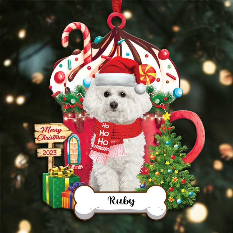 Bichon frise clearance christmas decorations