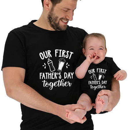 Father Son Matching Outfits Beer Milk Matching Set For Dad And Son, Da