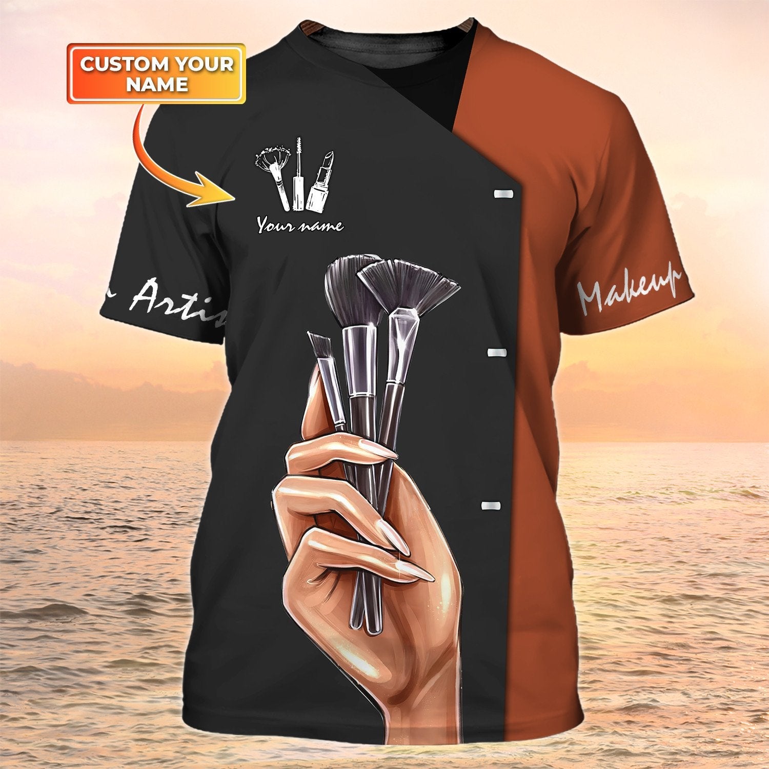 Makeup Artist Uniform Custom Makeup Shirts For Women