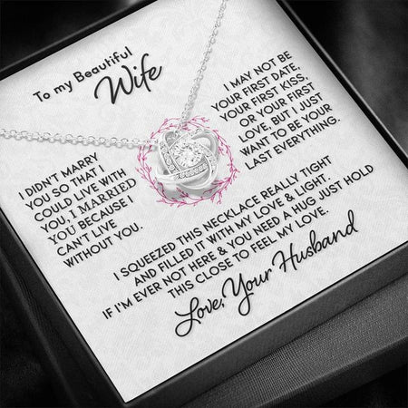  Krumfortable Living Fun Wife, My Love for You is Like The Tide;  It's Constantly Flowing and Growing, Funny Love Dancing Necklace for Wife  from Husband : Sports & Outdoors