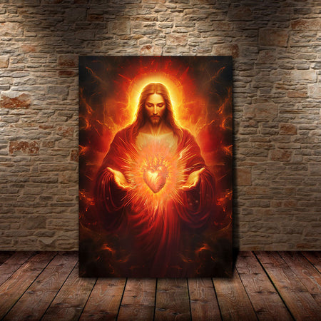 Sacred Heart of Jesus Canvas Wall Art