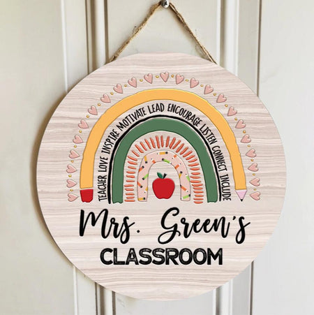 classroom door sign personalized