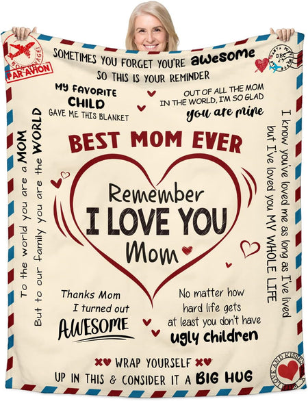 Gifts for Mom from Daughter Son, Mothers Day Birthday Gifts for Mom- I Love  You