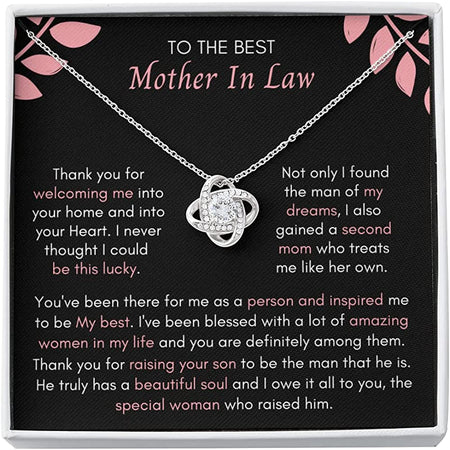 to My Beautiful Mom Lucky Necklace, Mother's Day Gift from Daughter, Mom Gift from Son, Mom Necklace, Birthday Gift, Mother's Day Necklace Mahogany