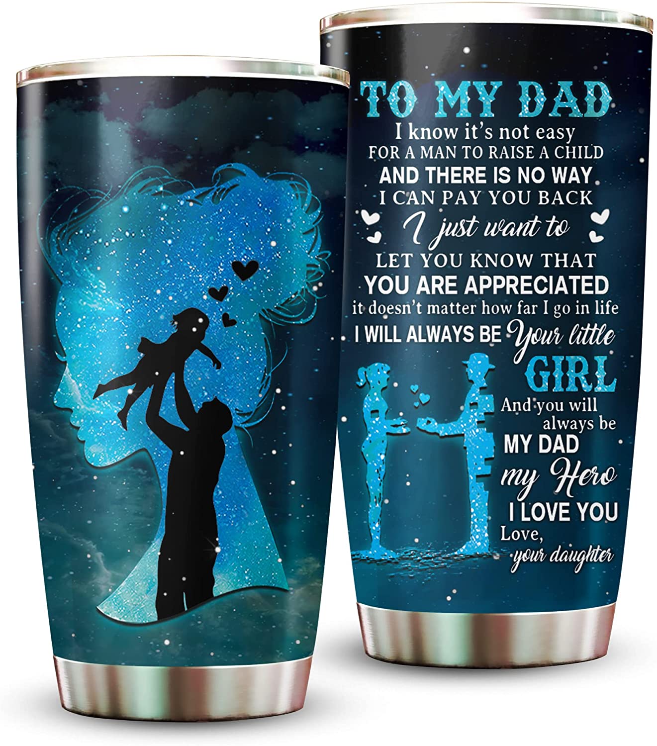 Funny Dad Gifts From Daughter, To My Dad Always Be Your Little Girl 20