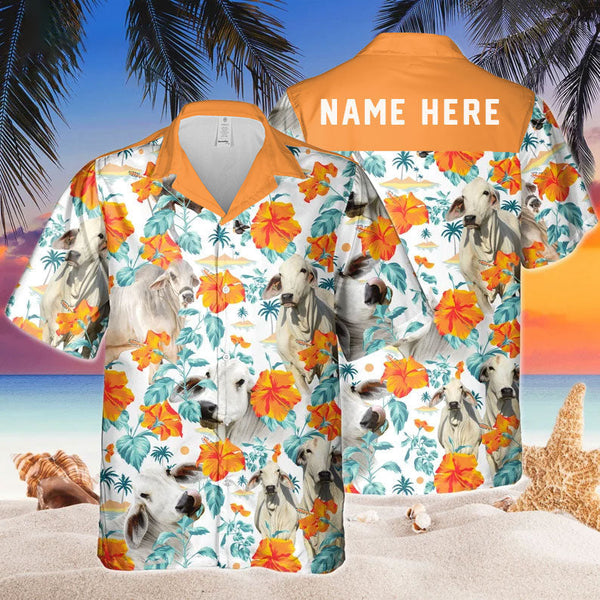 Personalized Hibiscus Flower Hawaiian Custom Summer Shirt