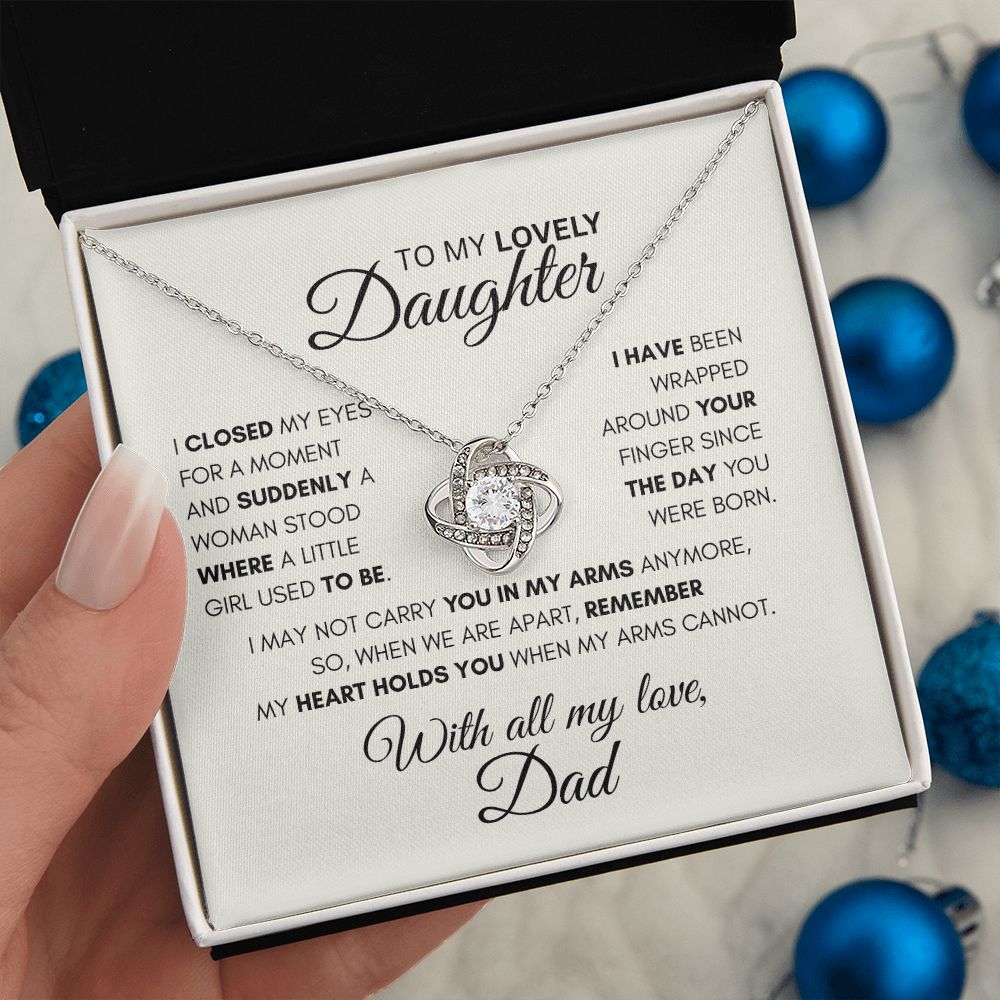 Daughter Necklace, To My Lovely Daughter Necklace Gift For Daughter Fr –  Rakva