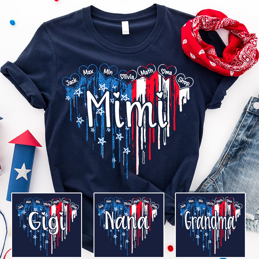 Matching Patriotic Family 4th of July Shirts 2XL Men's Tee