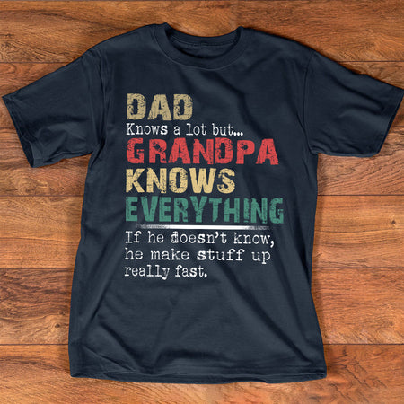 Dads Know A Lot - Grandpas Know Everything - Custom Engraved