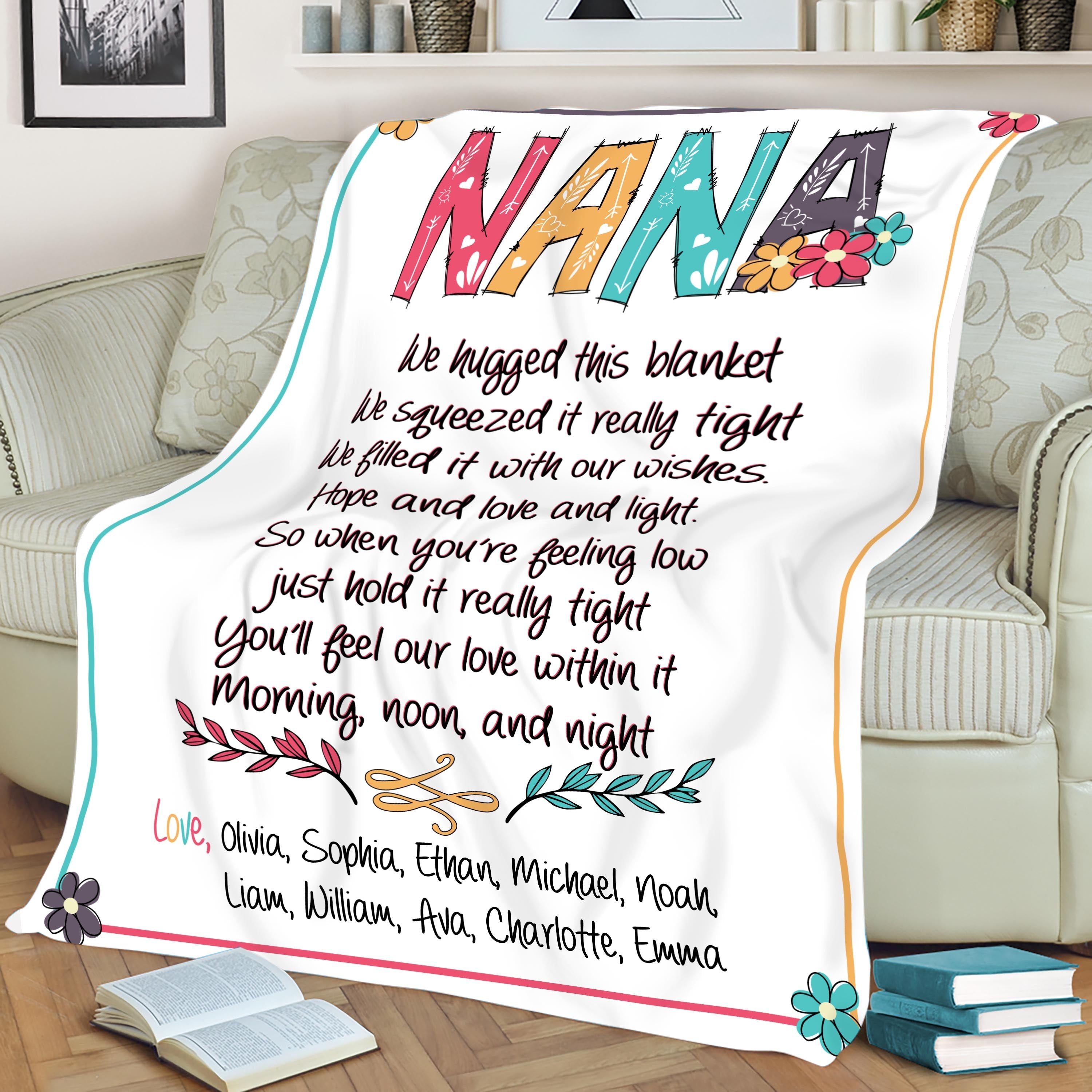 Nana blanket with online names