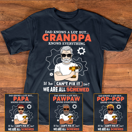 Dads Know A Lot - Grandpas Know Everything - Custom Engraved