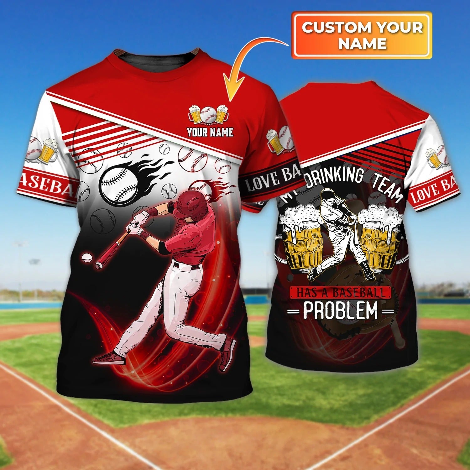 Custom Your Team Baseball shirt Softball Players Number Shirt