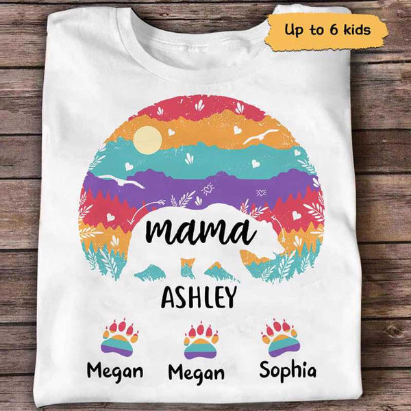 Personalized mama on sale bear shirt