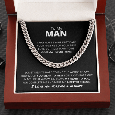 to My Boyfriend - Last and Forever Love - Cuban Chain HGF#189CC Stainless Steel / Standard Box