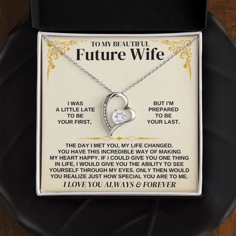 Romantic Gift Message Necklace and earring set for my wife – The Gift  Message